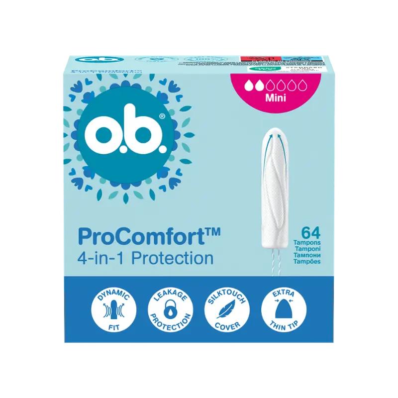 o.b. Tampony mini ProComfort, 64 ks