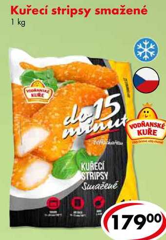 Kuřecí stripsy smažené, 1 kg