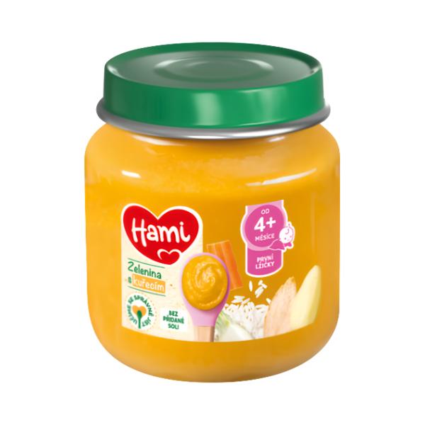 Hami Zelenina s kuřecími prsy - První lžička 4m+