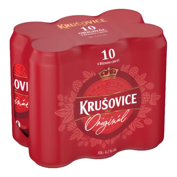Krušovice Královský Originál 10, světlé výčepní, plech multipack 6x500 ml