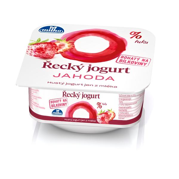 Milko Řecký jogurt 0% jahoda