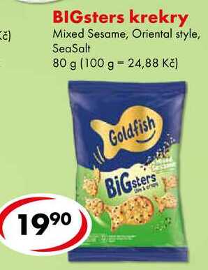 BIGsters krekry, 80 g