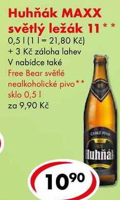 Huhňák MAXX světlý ležák 11, 0,5 l