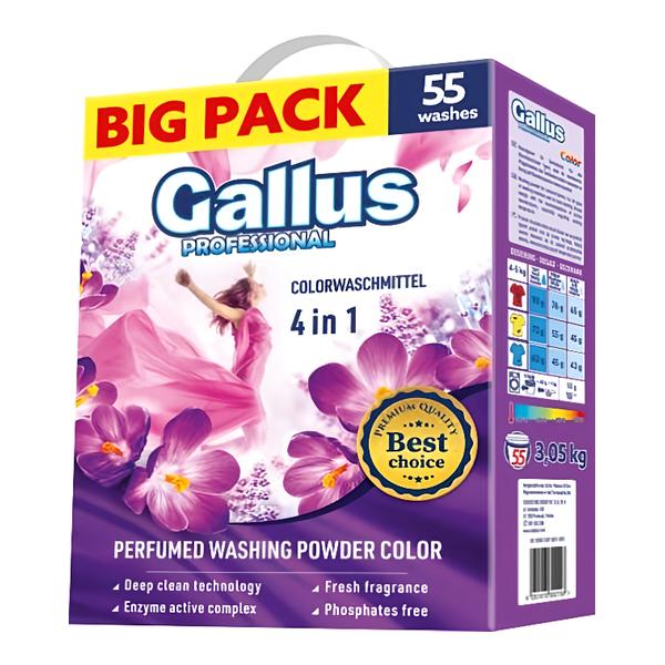 Gallus Professional Prací prášek Color Box 3,05kg