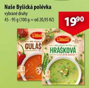 Naše Byšická polévka, 45-95 g