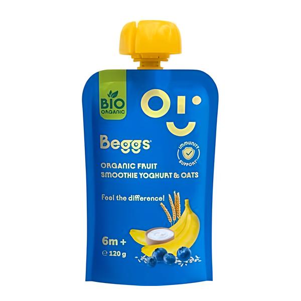 Beggs BIO Smoothie s ovocem, jogurtem a ovesnými vločkami