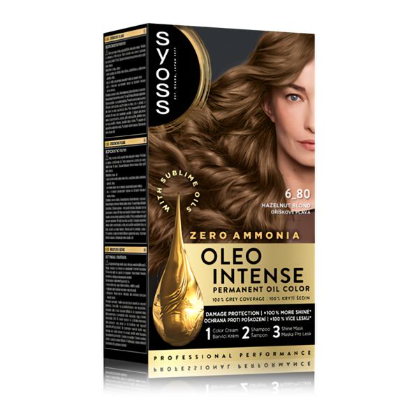 Syoss Oleo Intense Permanentní barva na vlasy 6-80 Oříškově plavá