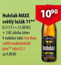 Huhňák MAXX světlý ležák 11, 0,5 l