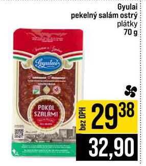 Gyulai pekelný salám ostrý plátky 70 g