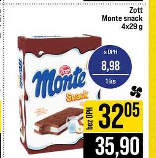 Zott Monte snack 4x29 g 