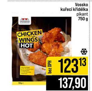 Vossko kuřecí křidélka pikant 750 g 