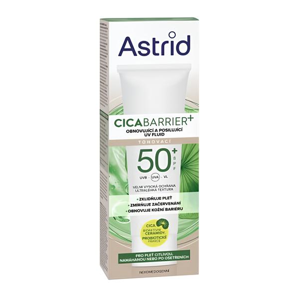 Astrid Cicabarrier+ Obnovující a posilující tonovací pleťový UV fluid SPF50+