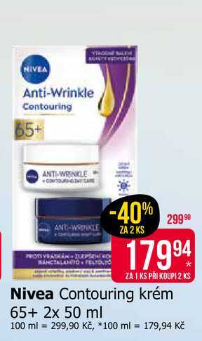 Nivea Contouring krém 65+ 2x 50 ml