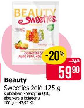 Beauty Sweeties želé 125 g