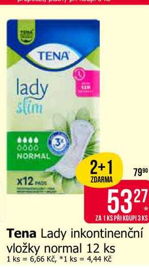Tena Lady inkontinenční vložky normal 12 ks 