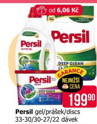 Persil gel/prášek/discs 33-30/30-27/22 dávek