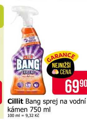 Cillit Bang sprej na vodní kámen 750 ml 