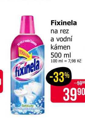 Fixinela na rez a vodní kámen 500 ml 