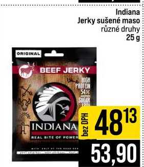 Indiana Jerky sušené maso různé druhy 25 g 