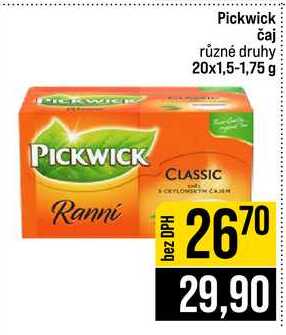 Pickwick čaj různé druhy 20x1,5-1,75 g