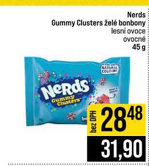 Nerds Gummy Clusters želé bonbony lesní ovoce ovocné 45 g