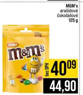 M&M's arašídové čokoládové 125 g