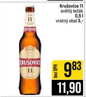 Krušovice 11 světlý ležák 0,5l