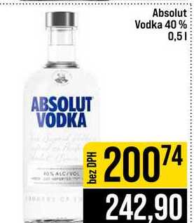 Absolut Vodka 40 % 0,5l