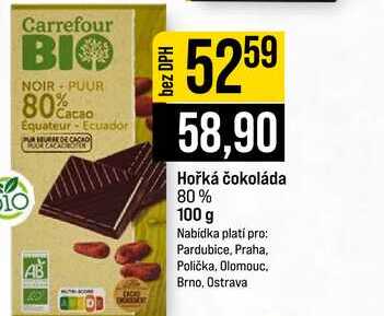 Hořká čokoláda 80% 100 g