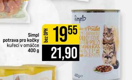 Simpl potrava pro kočky kuřecí v omáčce 400 g