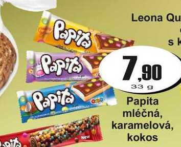 Papita mléčná, karamelová, kokos 33 g