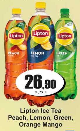 Lipton Ice Tea Peach, Lemon, Green, Orange Mango