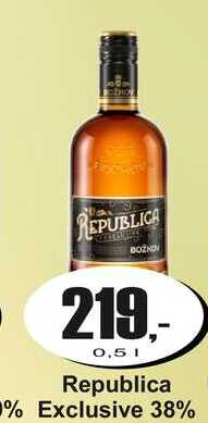 Republica % Exclusive 38% 0,5 L