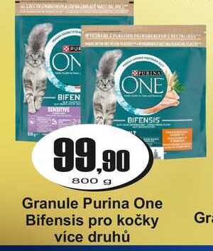 Granule Purina One Bifensis pro kočky 800g