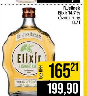 R.Jelínek Elixír 14,7% různé druhy 0,7l