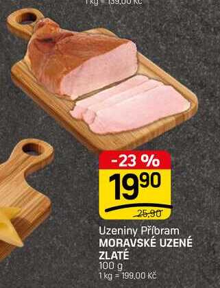 MORAVSKÉ UZENÉ ZLATÉ 100 g 