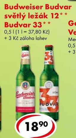 Budweiser Budvar 33, 0,5 l