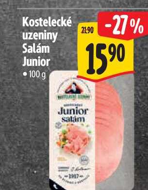 Kostelecké uzeniny Salám Junior 100 g
