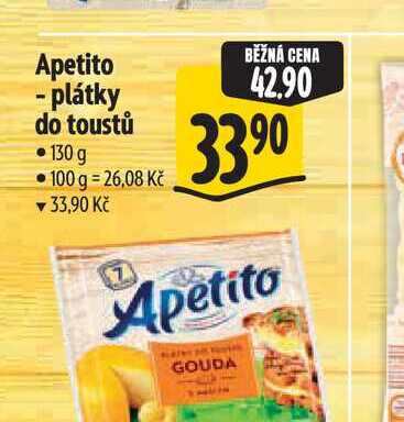 Apetito - plátky do toustů 130 g