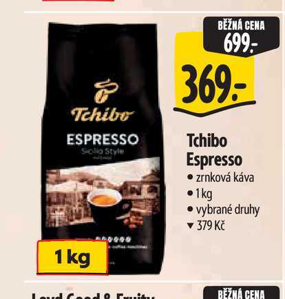  Tchibo Espresso  zrnková káva   1kg  
