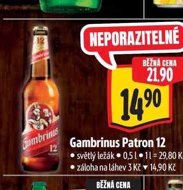  Gambrinus Patron 12 0,5 l