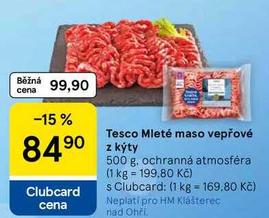 Tesco Mleté maso vepřové z kýty, 500 g