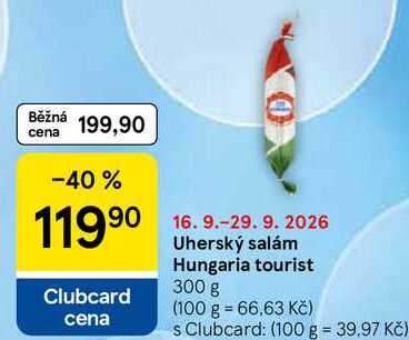 Uherský salám Hungaria tourist, 300 g