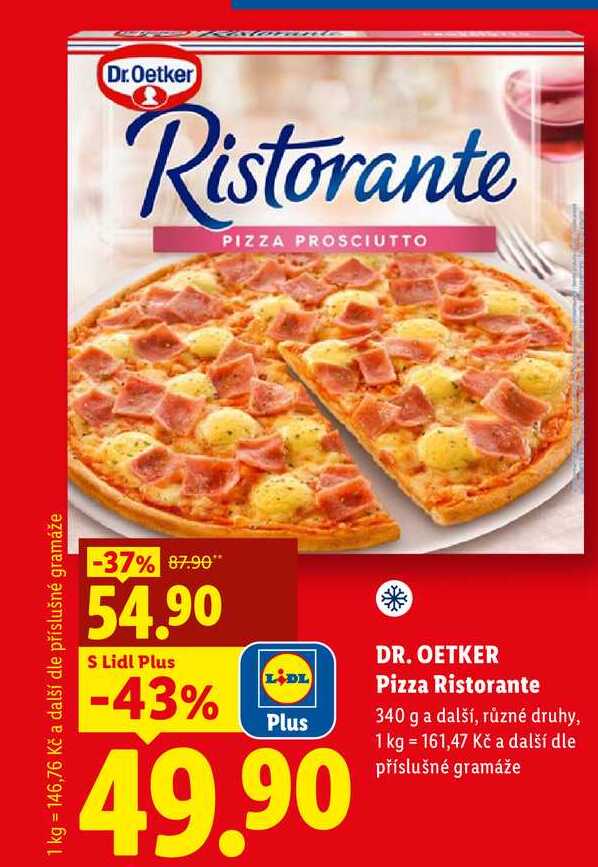 DR. OETKER Pizza Ristorante, 340 g a další