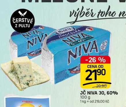 JČ NIVA 30, 60% 100 g 