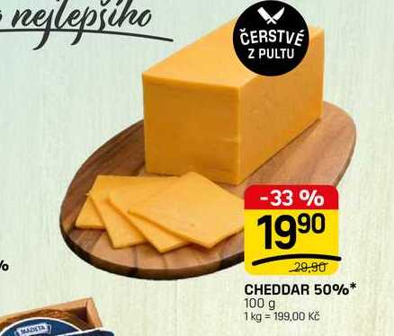 CHEDDAR 50%* 100 g