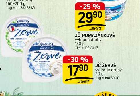 JČ ŽERVÉ vybrané druhy 90 g
