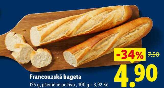 Francouzská bageta, 125 g
