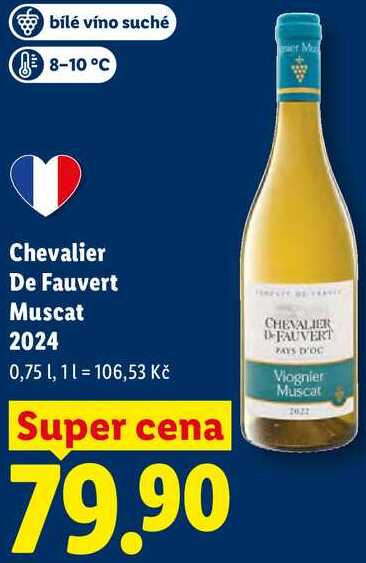Chevalier De Fauvert Muscat 2024, 0,75 l