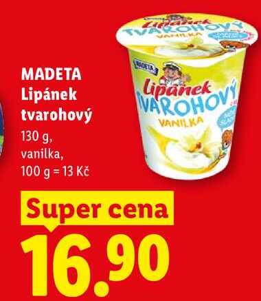 MADETA Lipánek tvarohový, 130 g